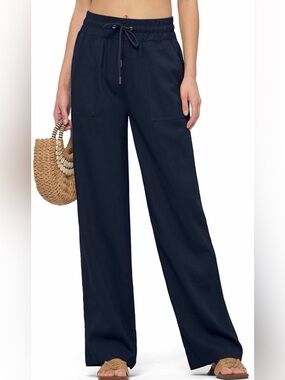 Willet Linen Pants Wide Leg- 31in
